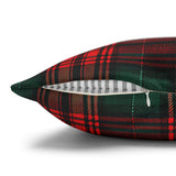 Christmas Pillow Cover/ Red And Green Tartan Plaid Classic Holiday  Décor