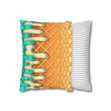 Ice Cream Throw Pillow Cover/ Ice Cream Drip Waffle Cone Mint And Vanilla With Sprinkles Summer Décor