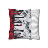 Halloween Pillow Cover/ Creepy Shadow Horror Zombie Hands With Red And Black Drips Decor