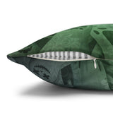 Halloween Pillow Cover/ Spooky Ghosts With Green And Purple Glam Drips Decor