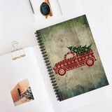 Christmas Journal/ Vintage Tree Farm Truck Sweater Notebook/ Diary Gift