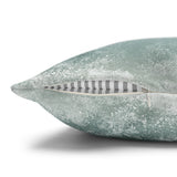 Seaside Seafoam Taupe And Blue Splash Ocean Lover Morning Blue Coastal Collection Pillow Cover