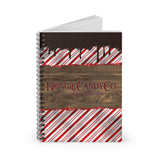 Christmas Journal/  Holiday Kringle Candy Company Peppermint Striped Chocolate Drips Notebook/ Diary Gift