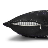 Halloween Pillow Cover/ Purple Glam White And Black Moons Decor