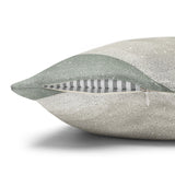 Creamy Natural Taupe And Blue Watercolor Coastal Waves, Morning Blue Coastal Collection, Beach Pillow Cover