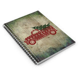 Christmas Journal/ Vintage Tree Farm Truck Sweater Notebook/ Diary Gift