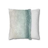 Seaside Seafoam Taupe And Blue Splash Ocean Lover Morning Blue Coastal Collection Pillow Cover