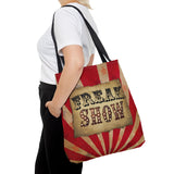 Retro Circus Tote/ Vintage Freak Show Large Bag