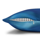 Navy School of Fish Ocean Theme Soft Waves Gift for Ocean Lover, Coastal Decor Pillow Cover