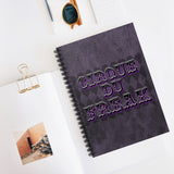 Cirque Du Freak Journal/ Purple Gothic Argyle Vintage Freak Carnival Notebook/ Diary Gift