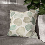 Sandy Beach Pebbles Retro Weathered Sand And Sea Coastal Collection Pillow Cover