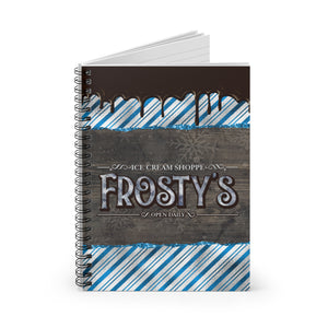 Christmas Journal/ Holiday Frosty's Ice Cream Shoppe Chocolate Drips Notebook/ Diary Gift