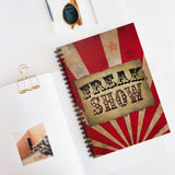 Retro Circus Journal/ Vintage Freak Show Notebook/ Diary Gift