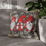 Christmas Pillow Cover/ Gnome For Christmas Red Sweater Plaid Rustic Country Farmhouse Holiday Décor