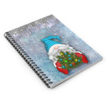 Christmas Journal/ Watercolor Snowman Winter Storm Holiday Lights Notebook/ Diary Gift