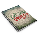 Christmas Journal/ Vintage Holiday Twas The Night Before Christmas Notebook/ Diary Gift