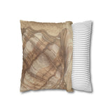 Beach Seashell Design, Sand Color Beach Theme, Throw Pillow Cover, Coastal Home Decor