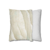 Sea Shore Sand Speckled Aqua And Seafoam Green Coastal Pillow Cover