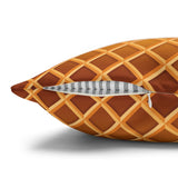 Ice Cream Throw Pillow Cover/ Ice Cream Drip Waffle Cone Chocolate And Vanilla With Sprinkles Summer Décor