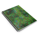 Christmas Journal/ Holiday Vintage Green Grunge Red Floral Petals Notebook/ Diary Gift