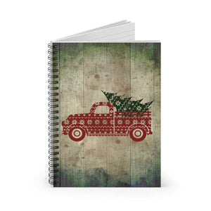 Christmas Journal/ Vintage Tree Farm Truck Sweater Notebook/ Diary Gift