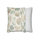 Sandy Beach Pebbles Retro Weathered Sand And Sea Coastal Collection Pillow Cover
