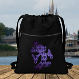 Disney Haunted Mansion Backpack/ Mickey Mouse Haunted Mansion Purple Wallpaper Vacation Park Bag