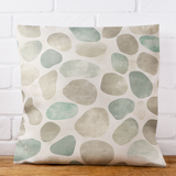 Sandy Beach Pebbles Retro Weathered Sand And Sea Coastal Collection Pillow Cover