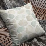 Sandy Beach Pebbles Retro Weathered Sand And Sea Coastal Collection Pillow Cover