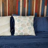 Sandy Beach Pebbles Retro Weathered Sand And Sea Coastal Collection Pillow Cover