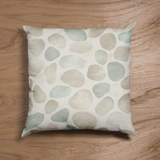 Sandy Beach Pebbles Retro Weathered Sand And Sea Coastal Collection Pillow Cover