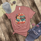 Calm Down We'll Make It Look Like An Accident T-Shirt,  Funny Retro Pinup Novelty Shirt