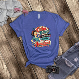 Calm Down We'll Make It Look Like An Accident T-Shirt,  Funny Retro Pinup Novelty Shirt