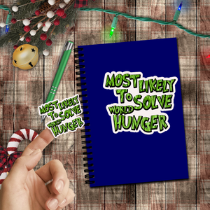 Christmas Stickers/ Funny Grinchy Quote Solve World Hunger Laptop Decal, Planner, Journal Vinyl Stickers