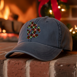 Disney Christmas Plaid Hat/ Mickey Mouse Red And Green Plaid Baseball Hat/ Christmas Holiday Disney Adjustable Cap