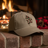 Disney Christmas Plaid Hat/ Mickey Mouse Red And Green Plaid Baseball Hat/ Christmas Holiday Disney Adjustable Cap