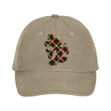 Disney Christmas Plaid Hat/ Mickey Mouse Red And Green Plaid Baseball Hat/ Christmas Holiday Disney Adjustable Cap