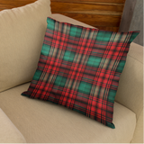 Christmas Pillow Cover/ Red And Green Tartan Plaid Classic Holiday  Décor