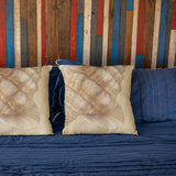 Beach Seashell Design, Sand Color Beach Theme, Throw Pillow Cover, Coastal Home Decor
