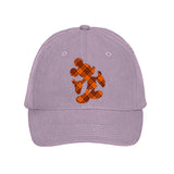 Disney Mickey Autumn Hat/ Pumpkin Spice Orange Brown Plaid Mickey Mouse Fall Baseball Adjustable Hat