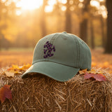 Disney Mickey Halloween Hat/ Purple Buffalo Plaid Mickey Mouse Fall Baseball Adjustable Hat
