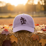 Disney Mickey Halloween Hat/ Purple Buffalo Plaid Mickey Mouse Fall Baseball Adjustable Hat