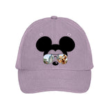Disney Hat/ Mickey Mouse Sunglasses Hat/ Disney Cinderella’s Castle With Pluto Baseball Hat / Disney Vacation Mickey Silhouette Cap