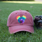 Disney Mickey Mouse Tie Dye Hat/ Mickey Rainbow Retro Summer Baseball Cap