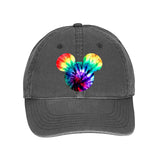 Disney Mickey Mouse Tie Dye Hat/ Mickey Rainbow Retro Summer Baseball Cap
