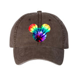 Disney Mickey Mouse Tie Dye Hat/ Mickey Rainbow Retro Summer Baseball Cap