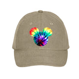 Disney Mickey Mouse Tie Dye Hat/ Mickey Rainbow Retro Summer Baseball Cap