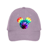 Disney Mickey Mouse Tie Dye Hat/ Mickey Rainbow Retro Summer Baseball Cap