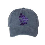 Disney Haunted Mansion Hat/ Mickey Mouse Haunted Mansion Purple Wallpaper Baseball Hat/ Disney Mickey Mouse Adjustable Cap