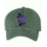 Disney Haunted Mansion Hat/ Mickey Mouse Haunted Mansion Purple Wallpaper Baseball Hat/ Disney Mickey Mouse Adjustable Cap